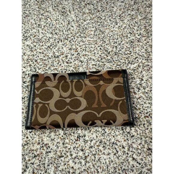 Coach Women's Brown Wallet with Leather Trim & Logo Accents - Picture 2 of 5